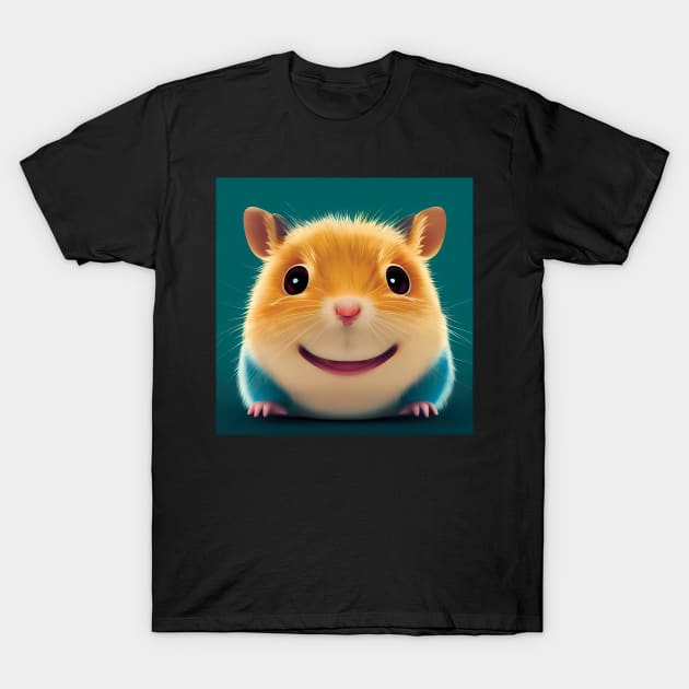 A cute hamster with friendly smile T-Shirt by Geminiartstudio